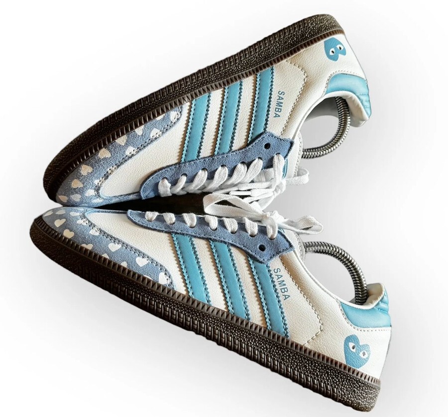 adidas samba x comme des garçons cielo blu
