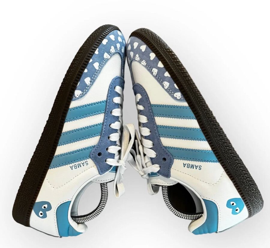 adidas samba x comme des garçons cielo blu