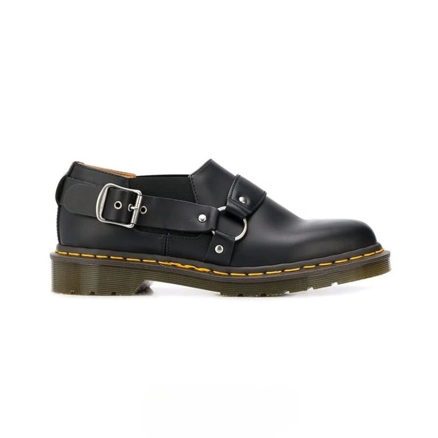 scarpa con imbracatura cdg x dr. martens nera
