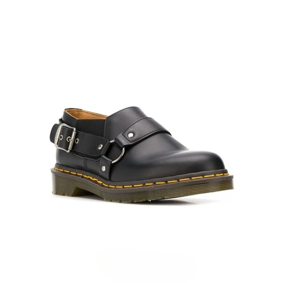 scarpa con imbracatura cdg x dr. martens nera
