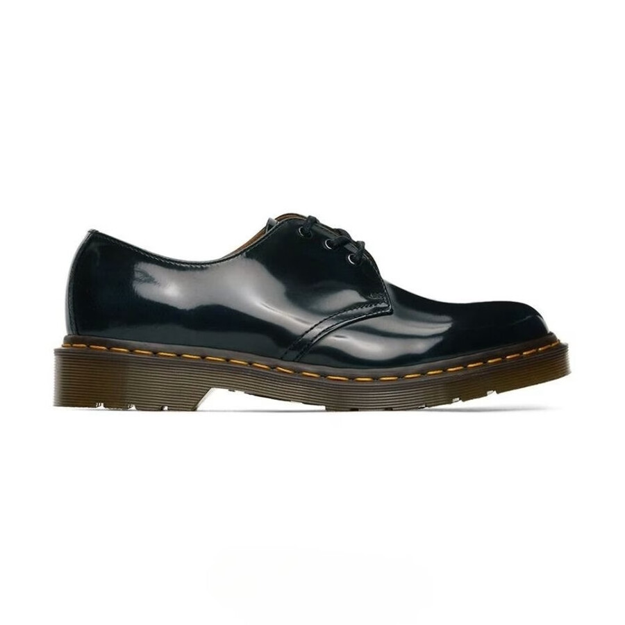 cdg x dr. martens steer glass leather navy