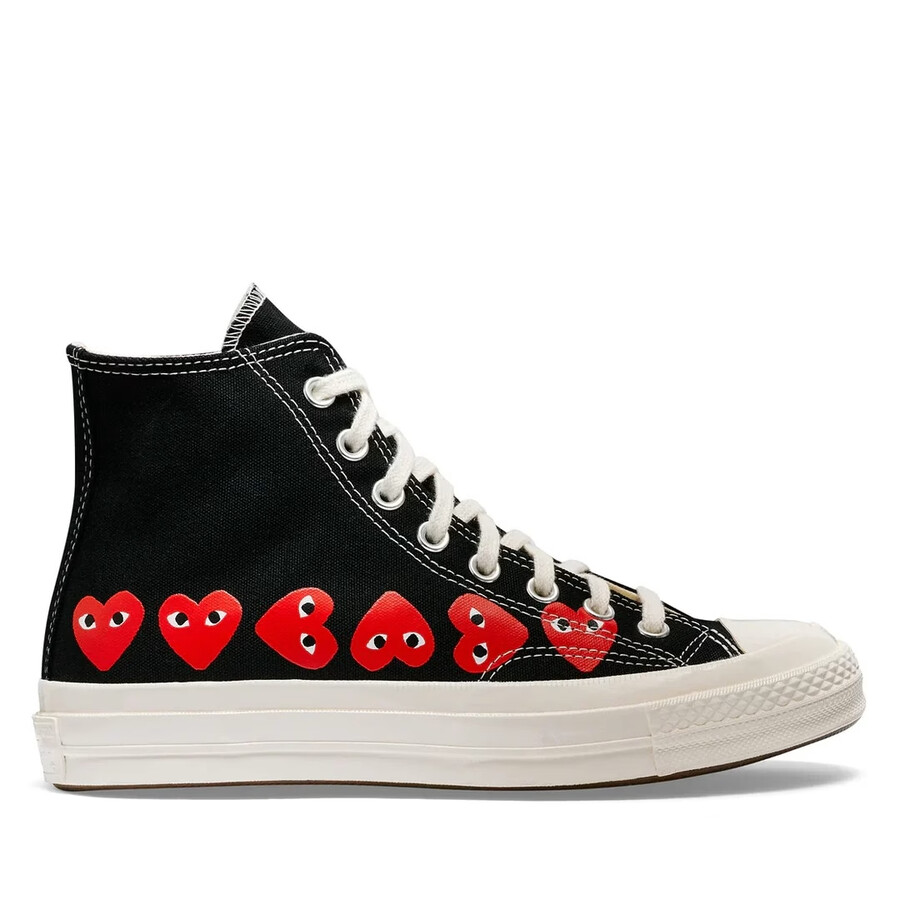 converse multi cuori alta nera