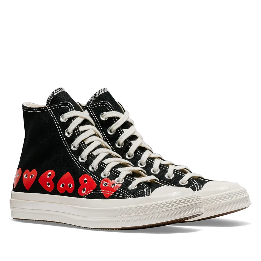 converse multi cuori alta nera
