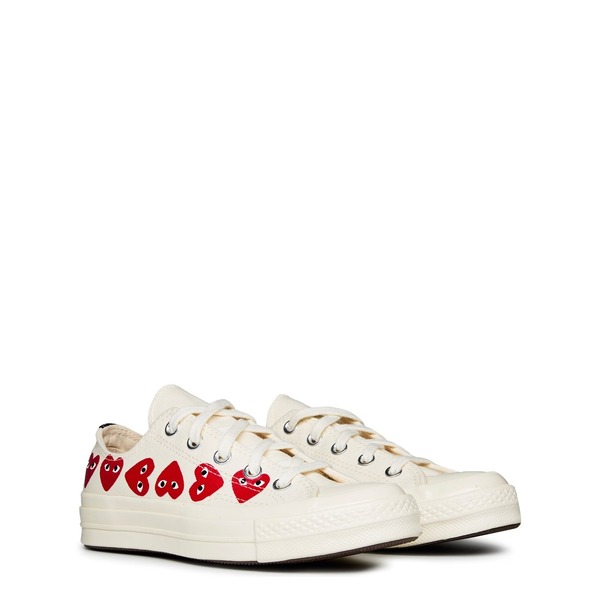 comme des garçons play x converse multi heart low