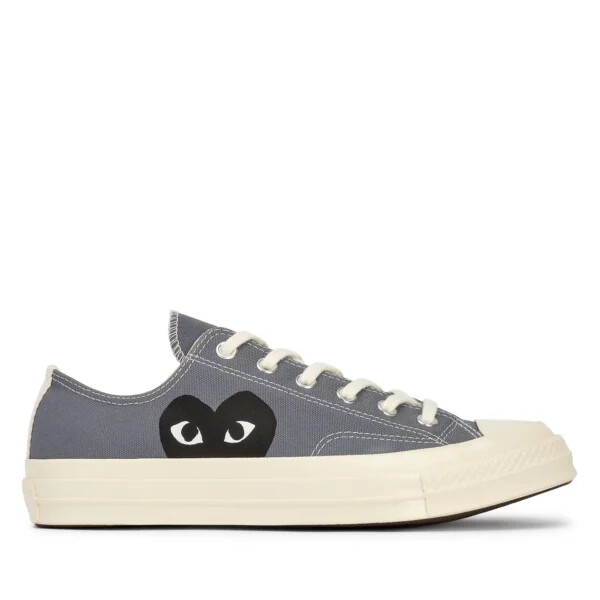 converse black heart grey basse