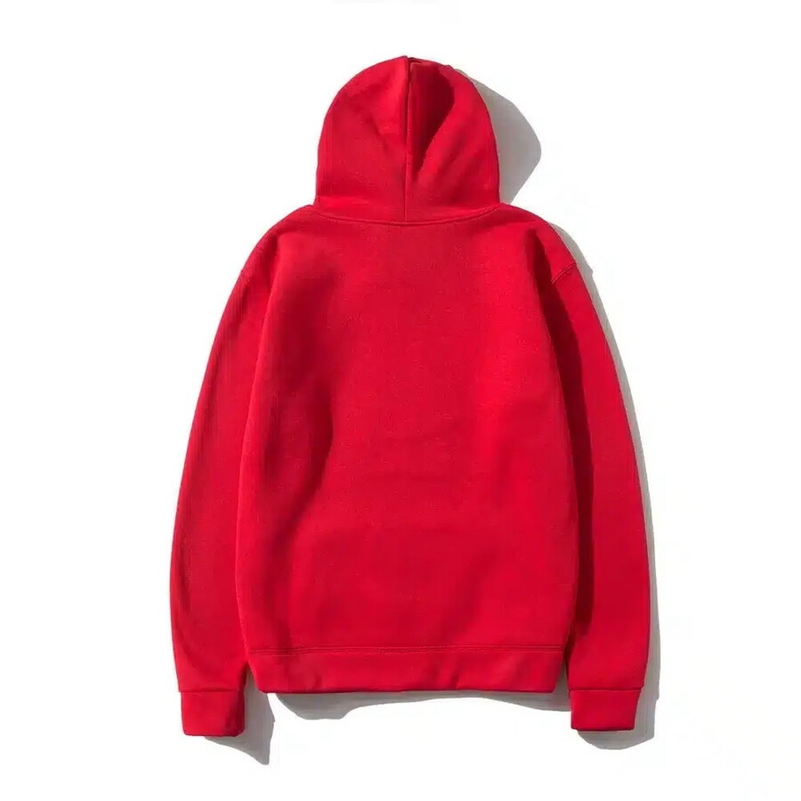 felpa con cappuccio comme des garçons small red heart rossa