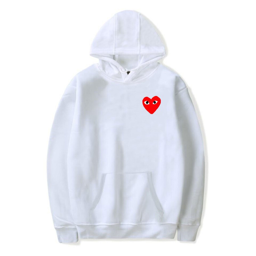 felpa con cappuccio dg small heart