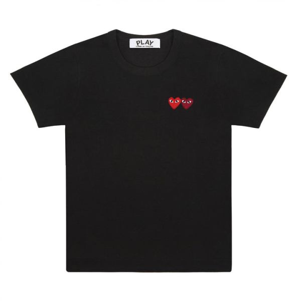 t-shirt base gioca due emblemi nera