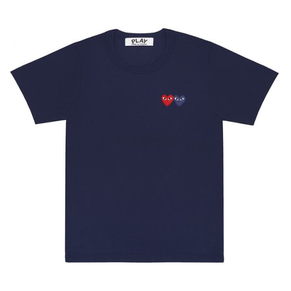 t-shirt base con due emblemi