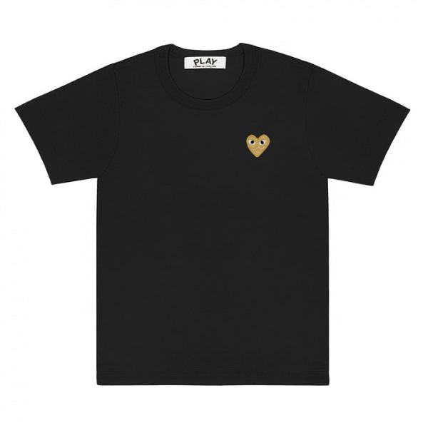 t-shirt base gioca emblema oro nero