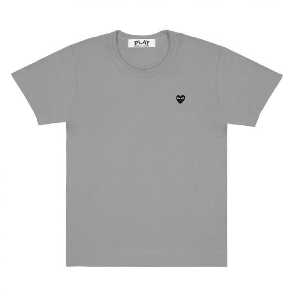 t-shirt gioca basic colorata piccolo emblema nero grigio