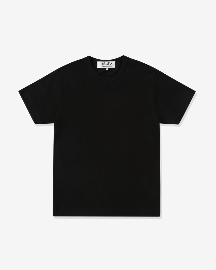 gioca - maglietta unisex con cuore rosso invertito - nero