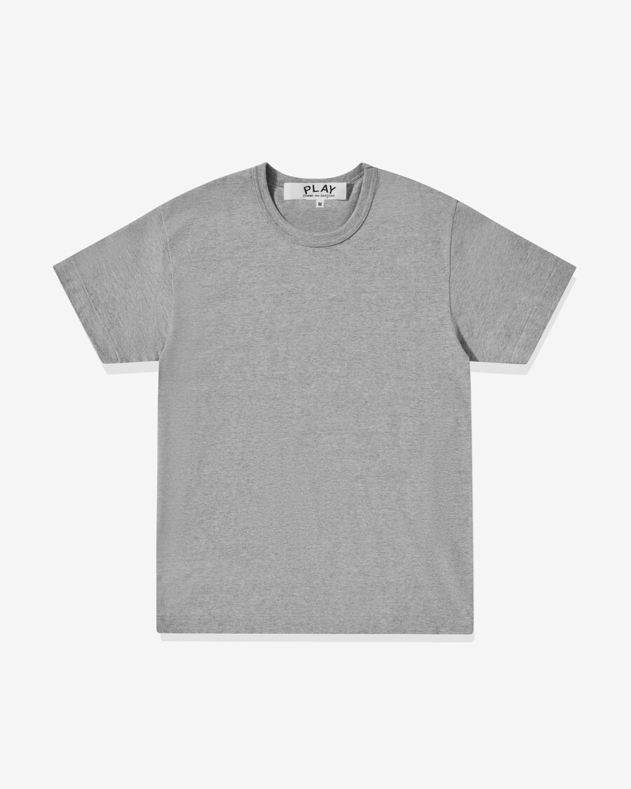 gioca - maglietta unisex con cuore nero invertito - grigio