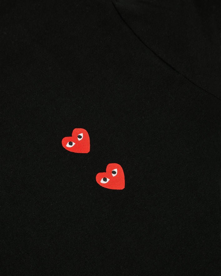 maglietta a maniche lunghe play multi red heart nera