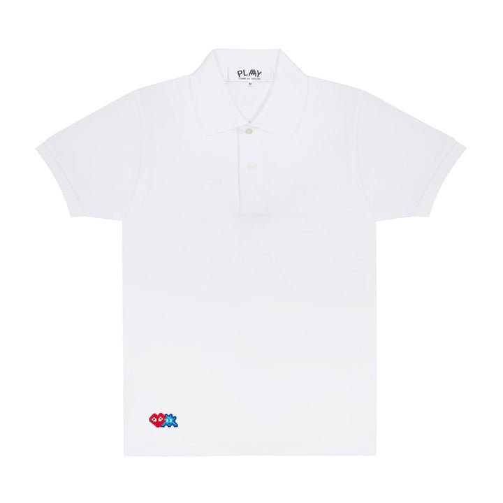 gioca a polo red invader heart blue emblem bianco
